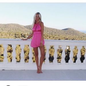 Zara hot pink mini dress